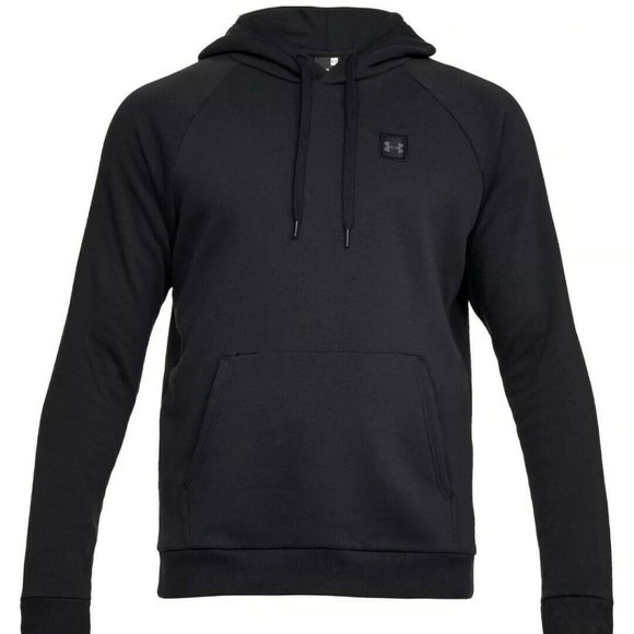 Under Armour Men's Coldgear Fleece Pullover Patch Hoodie - Black (X-Large) - Picture 6 of 6